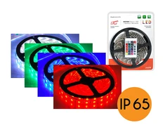 Taśma LED Ecolight PS Rinkinys: Sznur diodowy RGB IP65, 300 diod SMD5050, 5m + sterownik + maitinimo šaltinis, RGB.