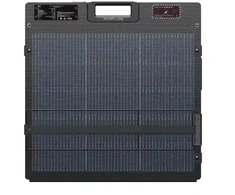 Nešiojamas Saulės Skydas - EcoFlow 160W Dviejų Pusių Dizainas, IP68 Reitingas, -40°C iki 85°C, Juodas