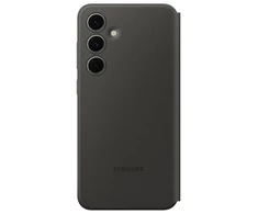 Telefono dėklas Samsung Galaxy S24 FE Smart View, juodas (pažeista pakuotė)
