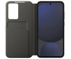 Telefono dėklas Samsung Galaxy S24 FE Smart View, juodas (pažeista pakuotė)