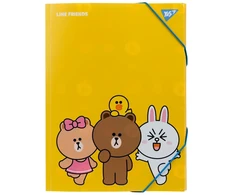 Aplankalas su gumele YES Line Friends A4