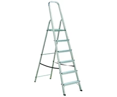 Aliuminio kopėčios ALW 6 pak., platformos aukštis 1,21 m / maks. 3,2 m, Elkop