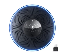 Konferencijų garsiakalbis - Emeet OfficeCore M220 belaidis garsiakalbis (4 mikrofonai, USB-C, Bluetooth, AUX, grandinė, juodas)