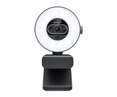 Webkamera - Emeet SmartCam S600L 4K, greitas automatinis fokusavimas, dual mikrofonai, reguliuojamas žiedinis apšvietimas