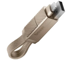 Energea Kabelis Bazic GoCharge Alucable 4in1 (USB-A/USB-C - USB-C/Lightning) 15cm 60W 3A PD Fast Charge auksinis