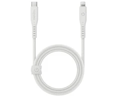 ENERGEA kabelis Flow USB-C - LightningC94 MFI 1.5m baltos spalvos 60W 3A PD Fast Charge