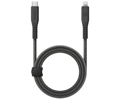 ENERGEA kabelis Flow USB-C - LightningC94 MFI 1.5m juodos spalvos 60W 3A PD Fast Charge