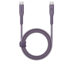 ENERGEA kabelis Flow USB-C - USB-C1.5m violetinės spalvos 240W 5A PD Fast Charge