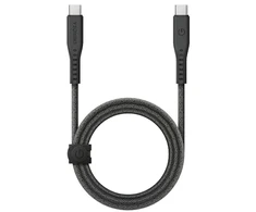 ENERGEA kabelis Flow USB-C - USB-C1.5m juodos spalvos 240W 5A PD Fast Charge