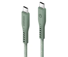 ENERGEA kabelis Flow USB-C - USB-C1.5m žalios spalvos 240W 5A PD Fast Charge