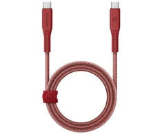ENERGEA kabelis Flow USB-C - USB-C1.5m raudonos spalvos 240W 5A PD Fast Charge