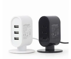 EnerGenie USB Desktop Charger Juodas Baltas Mix