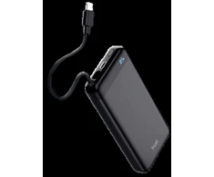 TRUST Fiera išorinė baterija, 20000 mAh, su laidu, 2x USB-C, juoda