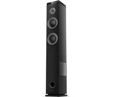 Energy Sistem Garso sistema 2.1 Energy System Tower 5 MAX, „Bluetooth 5.3“, 3,5 mm lizdo sąsaja, galia: 100 W, dažnių juosta 40 Hz ~ 18 kHz, FM dažnis: 87,5–108 MHz, ekranas: LED, atminties kortelių palaikymas: „Micro SD“ ir USB atmintinės iki 128 GB, pridedamas nuotolinio valdymo pultas, medžiaga: mediena, matmenys