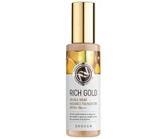 ENOUGH Rich Gold dvigubo dėvėjimo spindesio suteikiantis makiažo pagrindas SPF50+ PA+++ (23), 100 ml