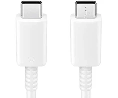 EP-DA905BWE Samsung USB-C/USB-C duomenų kabelis 3A 1m baltos spalvos (Bulk)