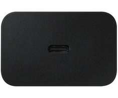 EP-T4510XBE Samsung 45 W kelioninis įkroviklis + USB-C duomenų kabelis juodas (pažeista pakuotė)