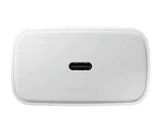 EP-TA845EWE + EP-DW767JWE Samsung 45W Kelioninis įkroviklis + USB-C/USB-C kabelis baltos spalvos (OOB Bulk pakuotė)