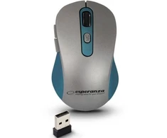 Belaidė pelė „Esperanza EM131B“, 2,4 GHz, 6D, optinė, USB, „Adara“, mėlyna