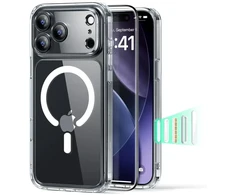 ESR Classic Hybrid MagSafe + grūdinto stiklo komplektas, skirtas iPhone 17 Pro – skaidrus