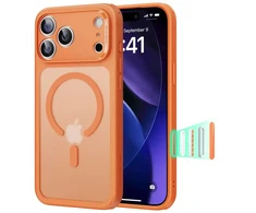 ESR Classic Hybrid MagSafe dėklas, skirtas iPhone 17 Pro Max – skaidrus oranžinis