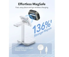 ESR Orbit HaloLock MagSafe dėklas, skirtas AirPods Pro 3 ausinėms – pilkas ir juodas