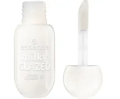 Essence Milky GLAZED Glossy lūpų balzamas – blizgus lūpų balzamas 4 ml 01 Sheeriously Creamy