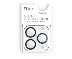 Etteri kameros objektyvo apsauga, skirta iPhone 15 Pro / 15 Pro Max, tamsiai mėlyna
