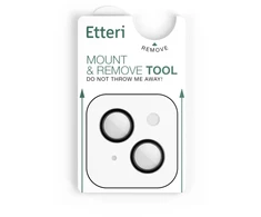 Etteri kameros objektyvo apsauga, skirta iPhone 14 / 14 Plus, juoda