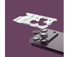 Etteri kameros objektyvo apsauga, skirta iPhone 18 Pro / 18 Pro Max, tamsiai vyšninė