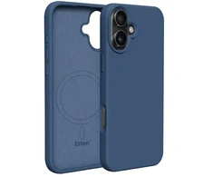 Etteri silikoninis Mag dėklas, skirtas iPhone 17 Air, tamsiai mėlynas