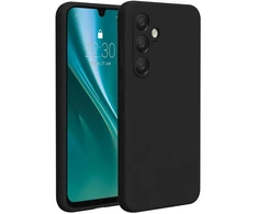 Dėklas Telforceone Etteri Silicone Samsung Galaxy S24 FE juodos spalvos