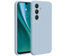 Dėklas Telforceone Etteri Silicone Samsung Galaxy S24 FE žydros spalvos