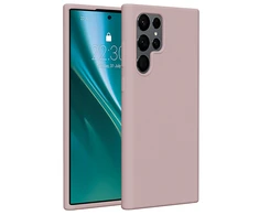 Dėklas Telforceone Etteri Silicone Samsung Galaxy S22 Ultra rožinės spalvos