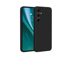 Dėklas Telforceone Etteri Silicone Samsung Galaxy S25 juodos spalvos
