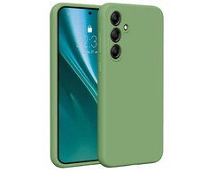 Dėklas Telforceone Etteri Silicone Samsung Galaxy A55 5G šviesiai žalios spalvos