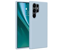 Dėklas Telforceone Etteri Silicone Samsung Galaxy S23 Ultra žydros spalvos