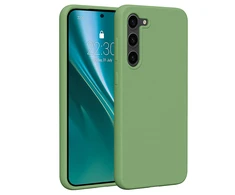Dėklas Telforceone Etteri Silicone Samsung Galaxy S23 Plus šviesiai žalios spalvos