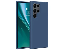 Dėklas Telforceone Etteri Silicone Samsung Galaxy S23 Ultra mėlynos spalvos