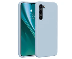 Dėklas Telforceone Etteri Silicone Samsung Galaxy S23 Plus žydros spalvos