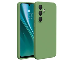 Dėklas Telforceone Etteri Silicone Samsung Galaxy S24 FE šviesiai žalios spalvos
