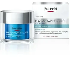 Eucerin Hyaluron-Filler+3x Effect naktinis drėkinamasis gelis (Hydra Night Gel) 50 ml