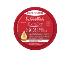 Eveline Cosmetics Eveline Extra Soft SOS 10% karbamido kremas veidui ir kūnui, 175 ml