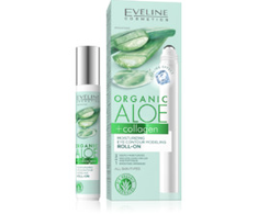 Eveline Cosmetics Eveline Organic Aloe+Collagen Moisturizing Roll On Eye Contour, 15 ml