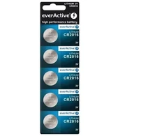 „everActive CR2016-5BB“ lizdinių plokštelių pakuotė, 5 vnt.