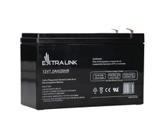 „Extralink“ akumuliatorius AGM 12 V 7,2 Ah 7 Ah nereikalaujantis priežiūros
