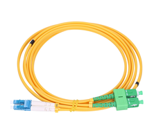 Extralink Patchcord LC/UPC-SC/APC, Singlemode, Duplex, G652D, PVC, 3mm, 2m