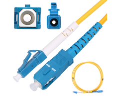 Extralink Patch Cord LC/UPC-SC/UPC, Single Mode, Simplex, G652D, 3mm, 0.5m