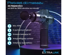 Extralink Masažo pistoletas Pro