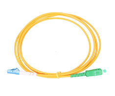 Extralink SC/APC-LC/UPC Komutacinis kabelis, Single Mode, Simplex, G652D, 3mm, 0.5m